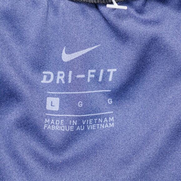 Nike Dry Fit Tempo Lined Running Shorts Purple Flowers Navy Blue Womens Size L - Picture 4 of 12